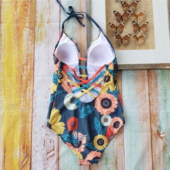Modcloth The Tereza One-Piece‎ Floral SwimsuitS - Picture 6 of 8